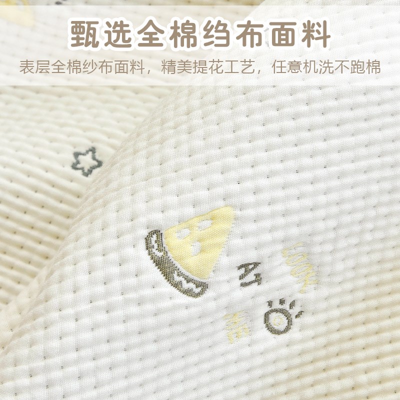宝宝纱布毯子新生婴儿秋冬加厚推车盖毯幼儿园儿童午睡小毯子