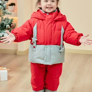 反季新款儿童羽绒服套装0-4岁男宝女宝婴幼儿冬季加厚两件套洋气