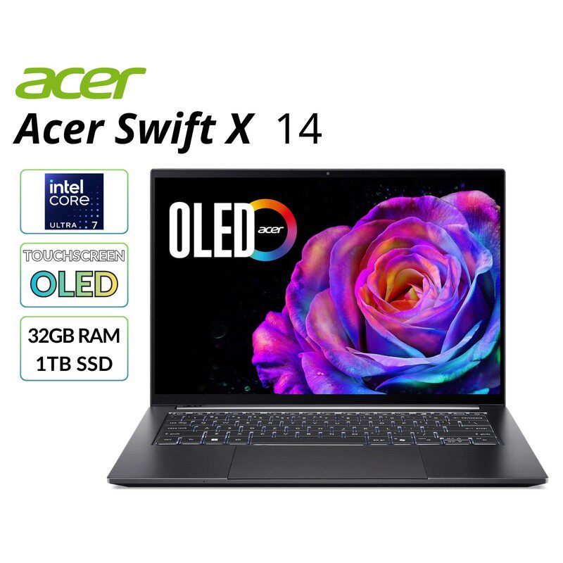 美版Acer宏基 Swift X OLED游戏本14.5英寸笔记本电脑5060显卡