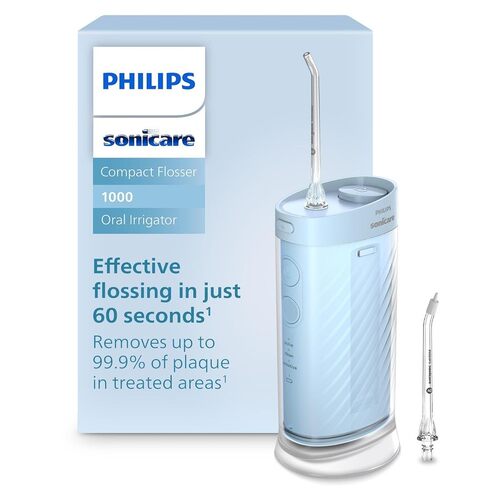 美版Philips飞利浦冲牙器1000便携式3模式360度旋转喷嘴IPX7防水