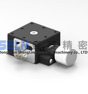 燕尾槽螺杆驱动手动微调滑台X轴LWFX25-L对位精密位移台XEG25-R