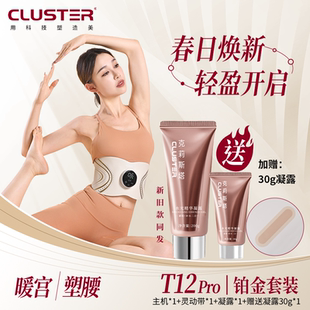 CLUSTER全燃美塑仪EMS健身按摩微电流提拉紧致腰带 铂金套装