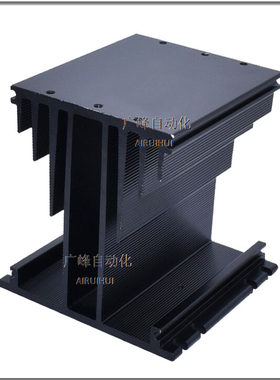固态继电器底座散热器 铝型材散热器TSR-100固态保护盖导轨安装卡