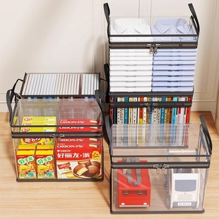 书本收纳箱整理箱塑料透明书籍收纳神器置物袋旧书书箱衣服防尘袋