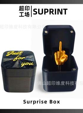 跨境middle finger surprise gift box中指盒圣诞节整人惊喜礼盒