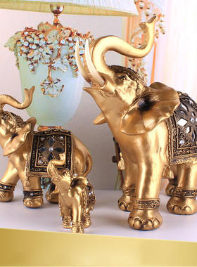 礼树脂品大象摆件动物招财创意客厅房间酒柜家居装饰热卖