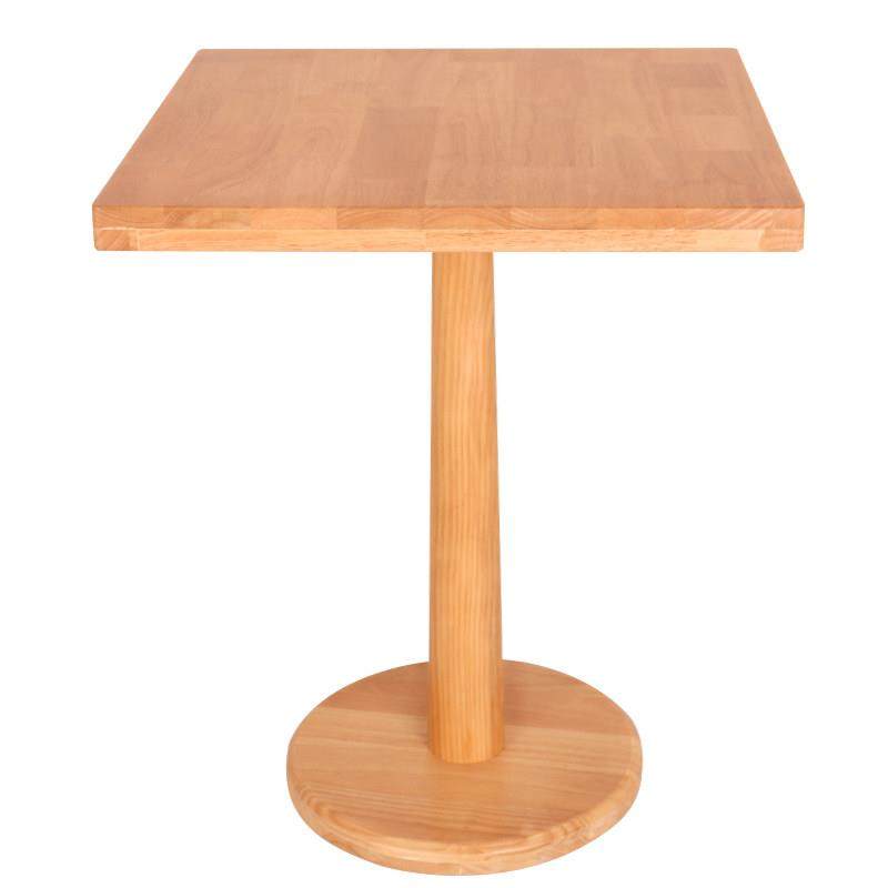 北欧实木单腿方桌圆桌奶茶店独腿餐桌阳台咖啡厅实木洽谈桌子定制,住宅家具,实木餐桌,淘宝优惠券,粉丝福利购,淘宝优惠卷