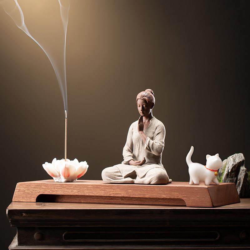 九造中国禅修美容饰品创意紫砂茶宠物瑜伽工作室茶几桌面装饰工艺,家居饰品,装饰摆件,淘宝优惠券,粉丝福利购,淘宝优惠卷