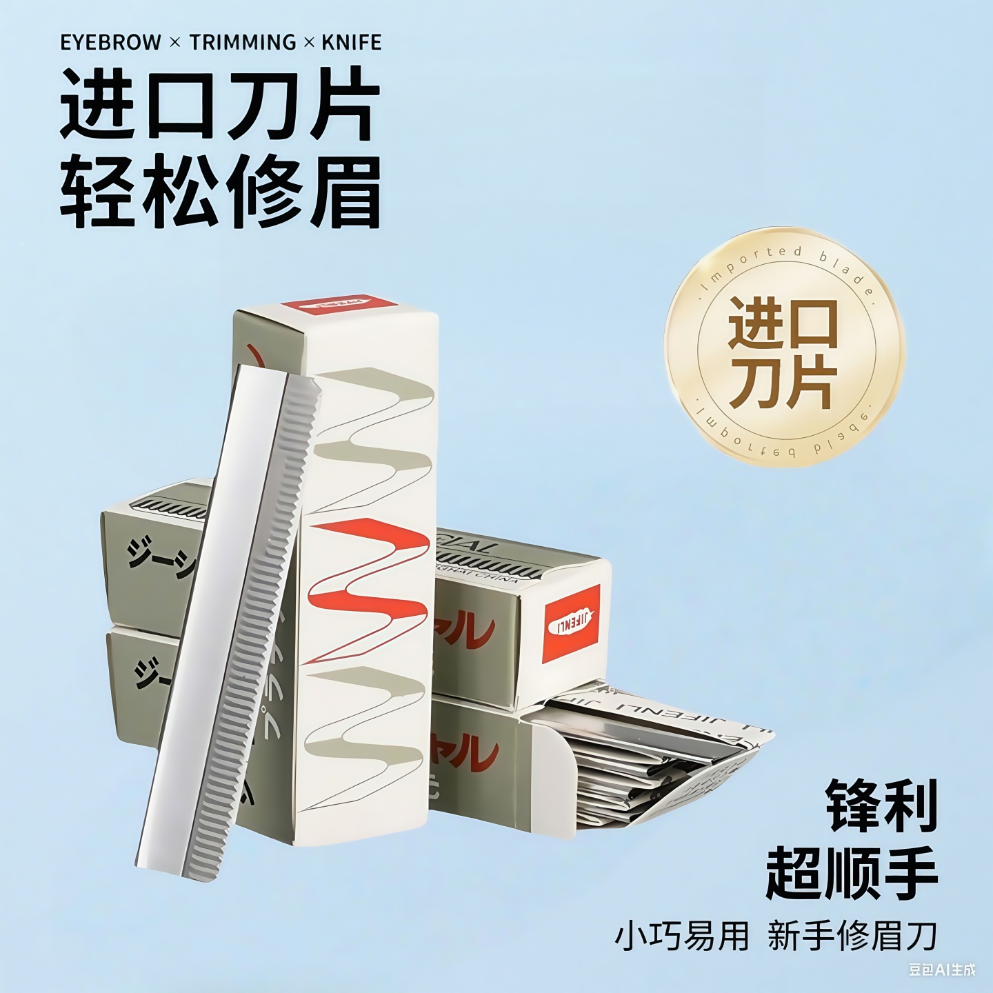 新款安全型修眉刀片女眉专用美容院刮眉毛刀男士修眉专业剃眉刀