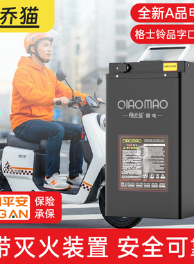 锂电池格士铃A8T系/骑士300/009系直上外卖电动车72V60V48V蓄电池