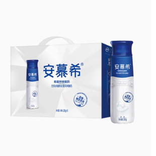 伊利安慕希希腊高端原味酸奶高端畅饮型230g*10瓶整箱酸奶早餐