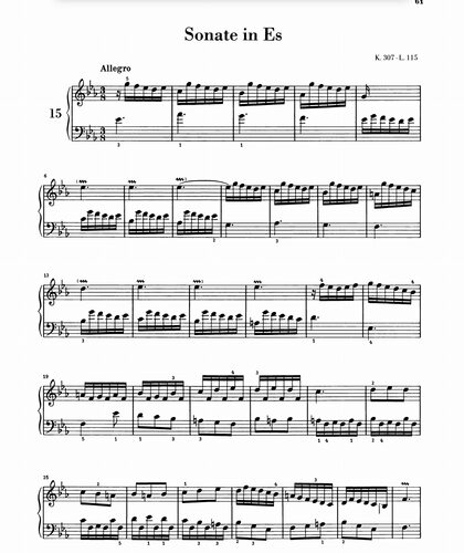 Scarlatti Piano Sonatain Es斯卡拉蒂奏鸣曲k.307 L.115-电子版