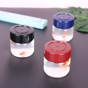瓶子小号酸奶杯耐高温玻璃带盖密封罐家用储物女士随身 燕窝杯分装