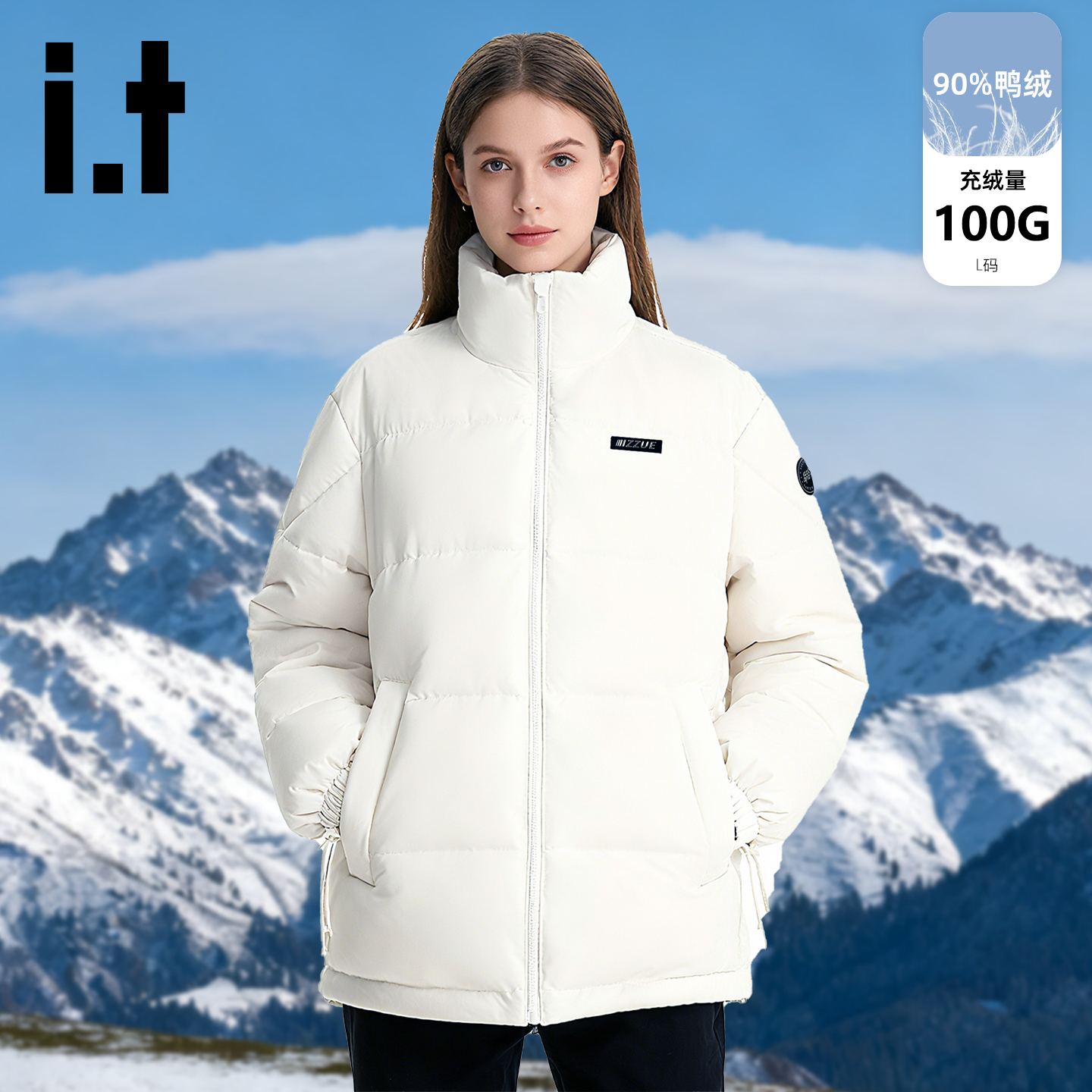 it羽绒服女高充鸭绒派克服