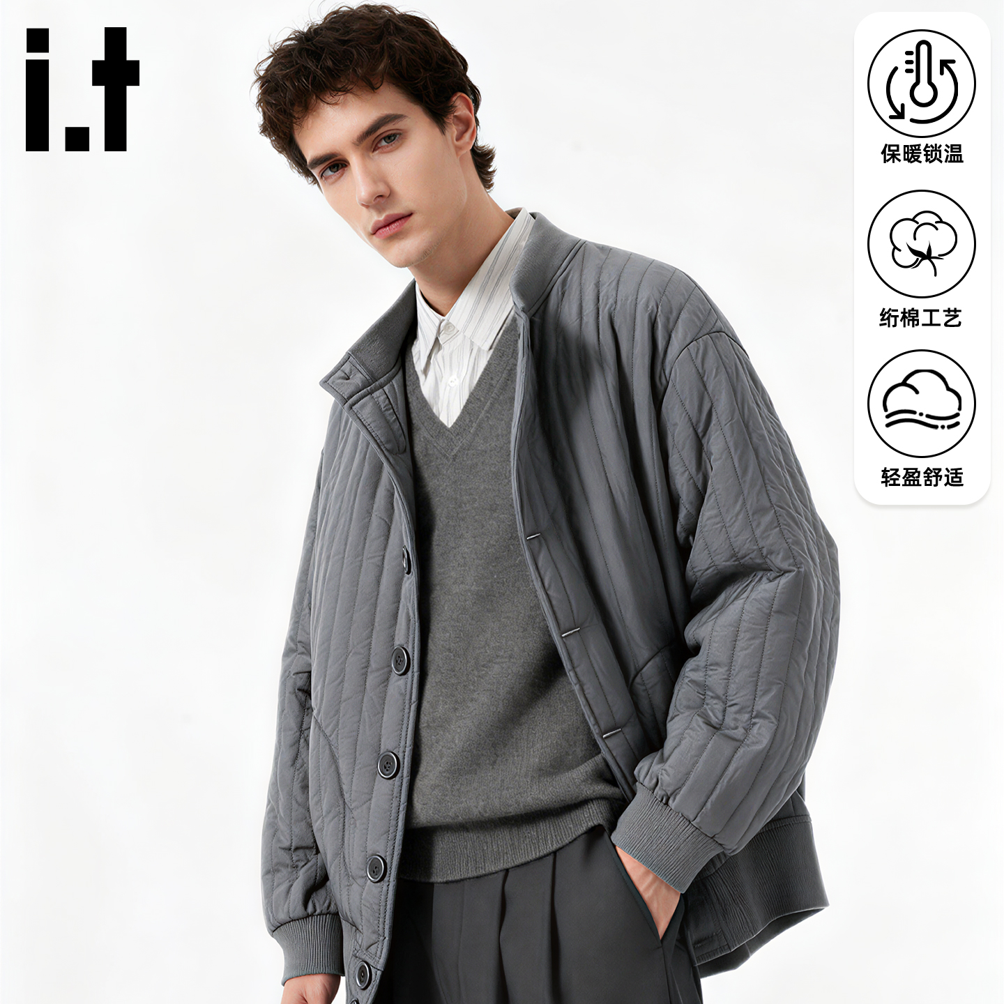 it棉服男轻薄保暖慵懒夹克