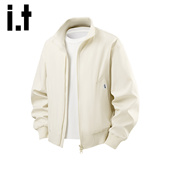 休闲百搭情侣外套Y 美式 izzue潮牌简约立领防风夹克男士 秋冬季