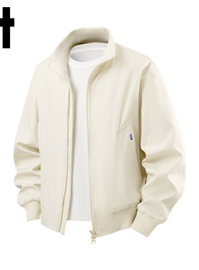 it izzue潮牌简约立领防风夹克男士秋冬季美式休闲百搭情侣外套Y