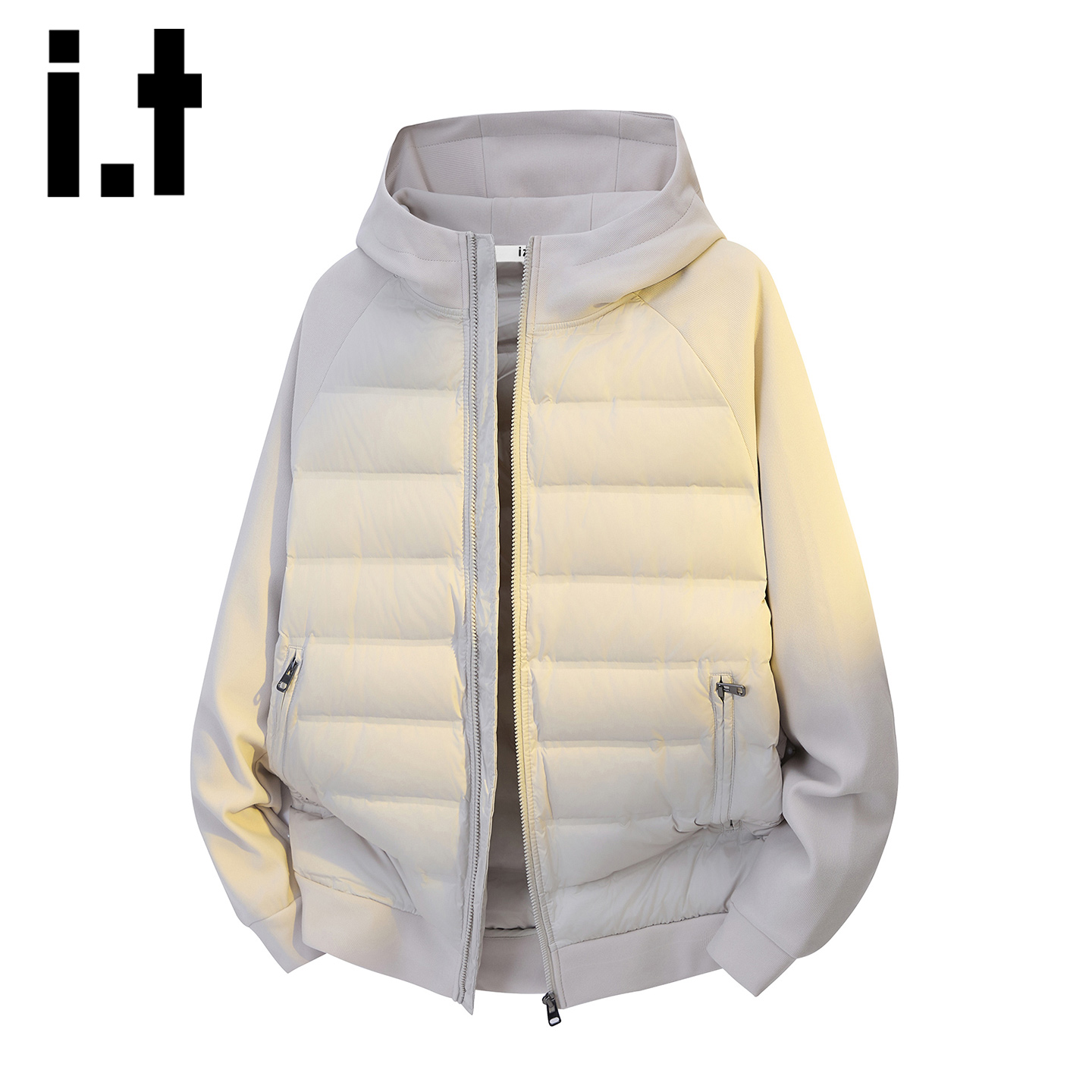 itizzue轻薄排骨保暖羽绒服男
