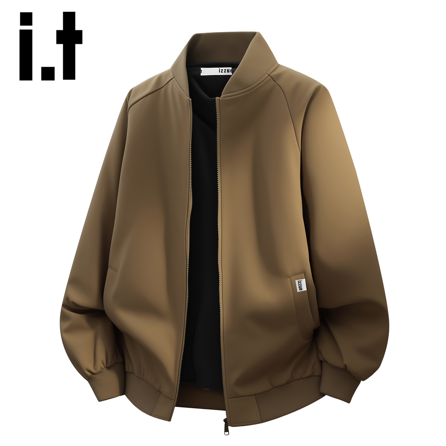 itizzue高街棒球领休闲夹克男