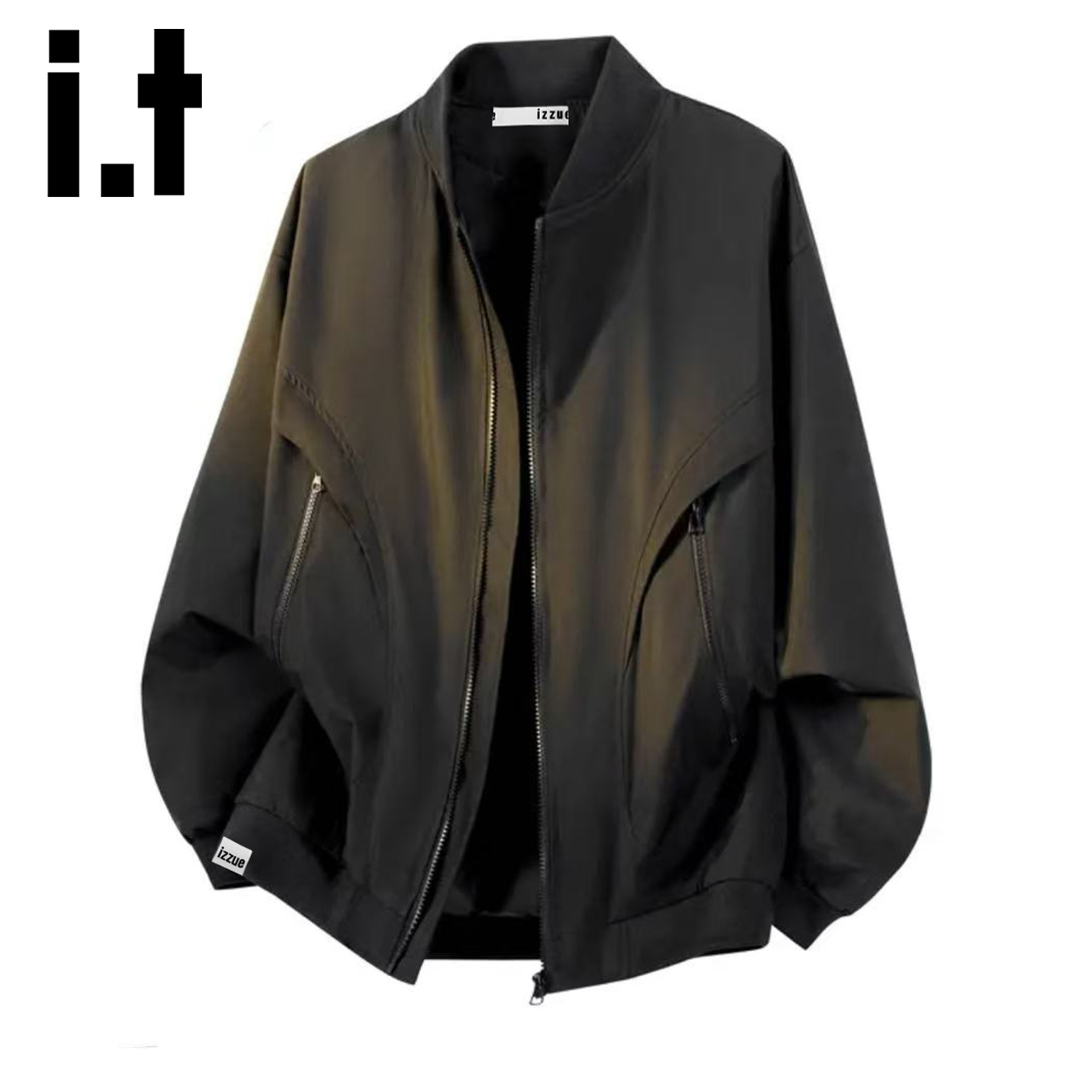 it izzue飞行夹克外套男春秋季2025美式棒球服宽松休闲运动衣服Y