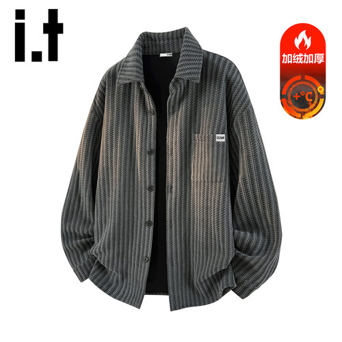 itizzue加绒夹克外套男款秋冬季