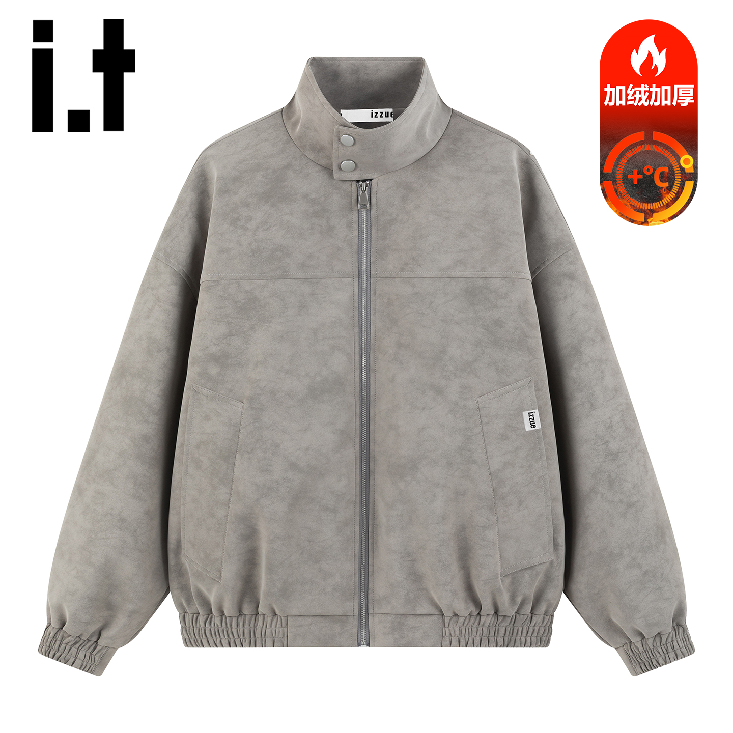 itizzue男式扎染皮衣男时尚