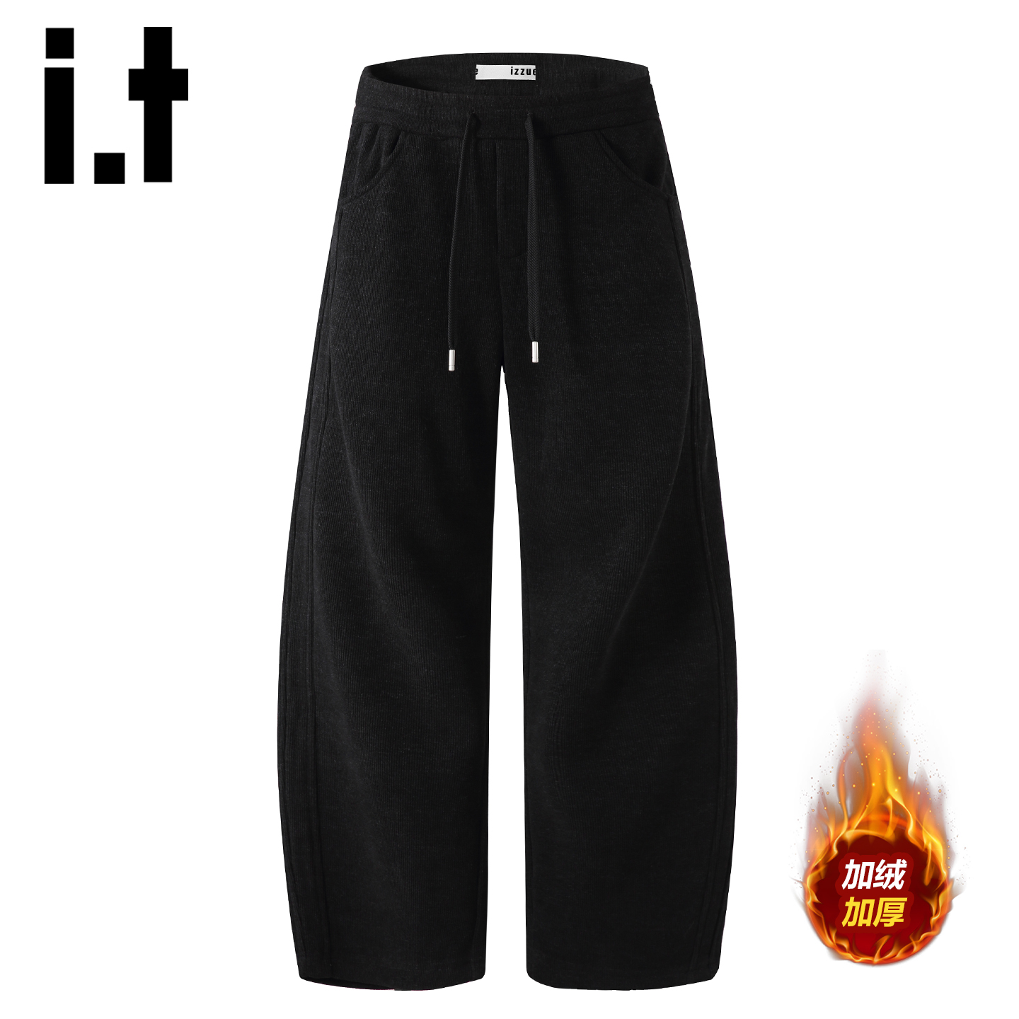 itizzue潮牌户外保暖弯刀裤