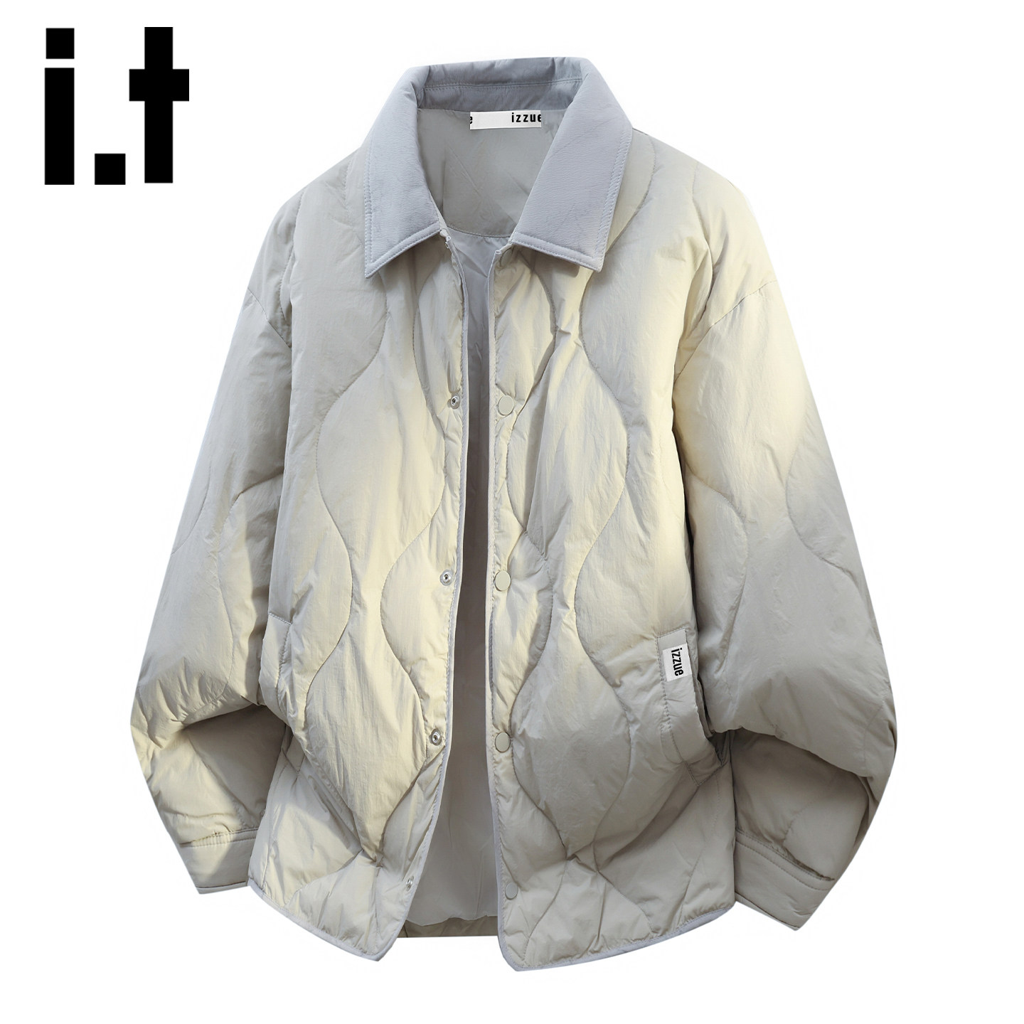 itizzue菱格羽绒服男秋冬季新款