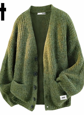 【秋季慵懒风】it izzue开衫毛衣男秋冬软糯简约休闲针织衫外套Y