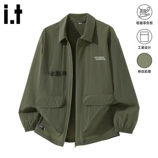 翻领夹克外套男 izzue原创工装