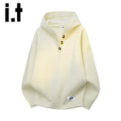 宽松高级感情侣针织衫 外套Y 连帽毛衣男士 2026春秋季 izzue 美式