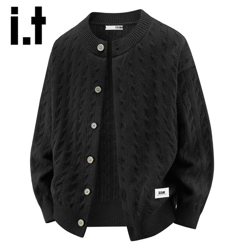 itizzue麻花纹针织衫毛衣