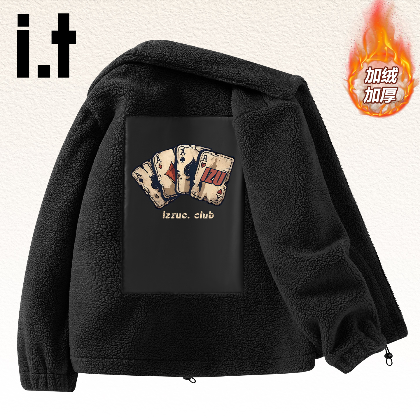 it外套男加绒官方新款保暖夹克