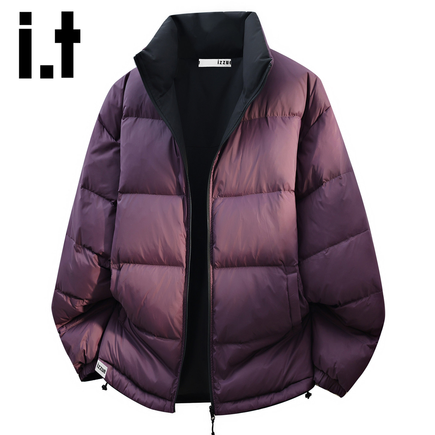 itizzue新款潮牌立领羽绒服男
