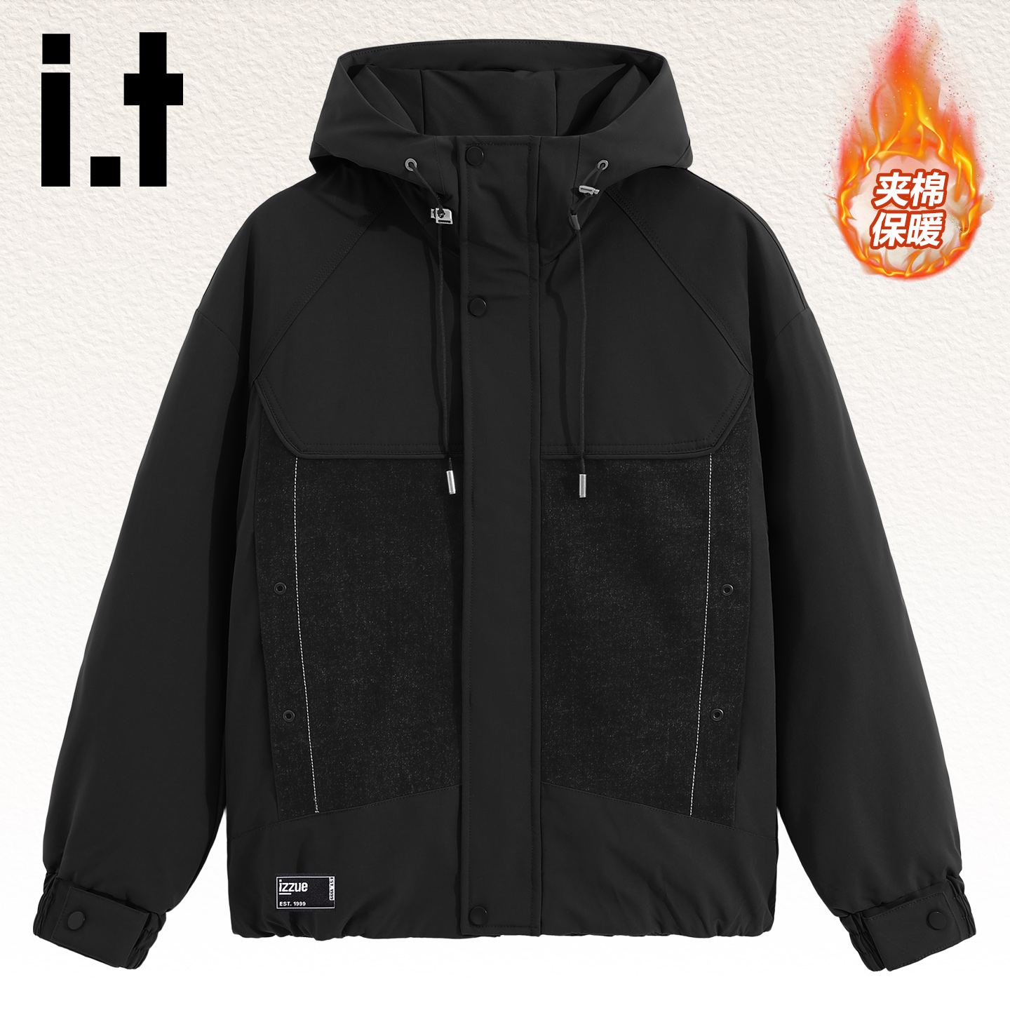 it棉服男冬季加厚保暖工装外套