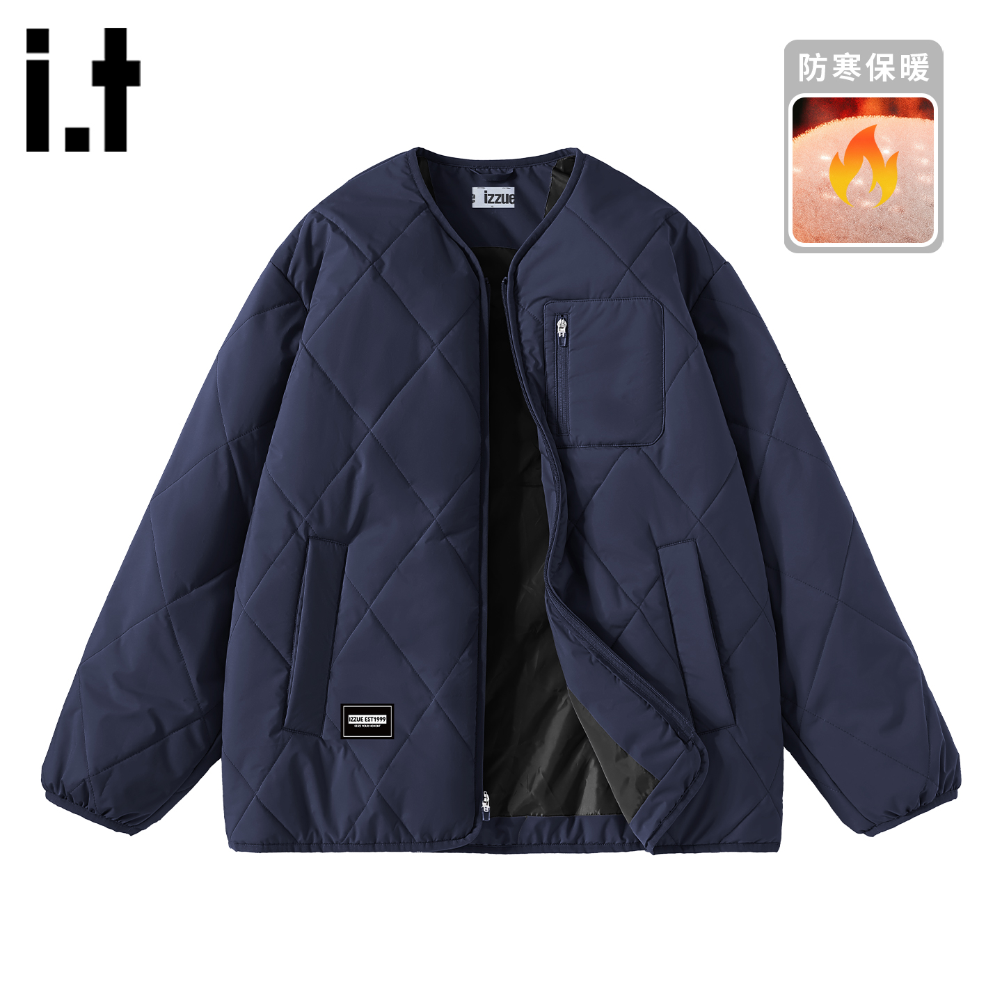 itizzue日系棉服男抗寒保暖棉服