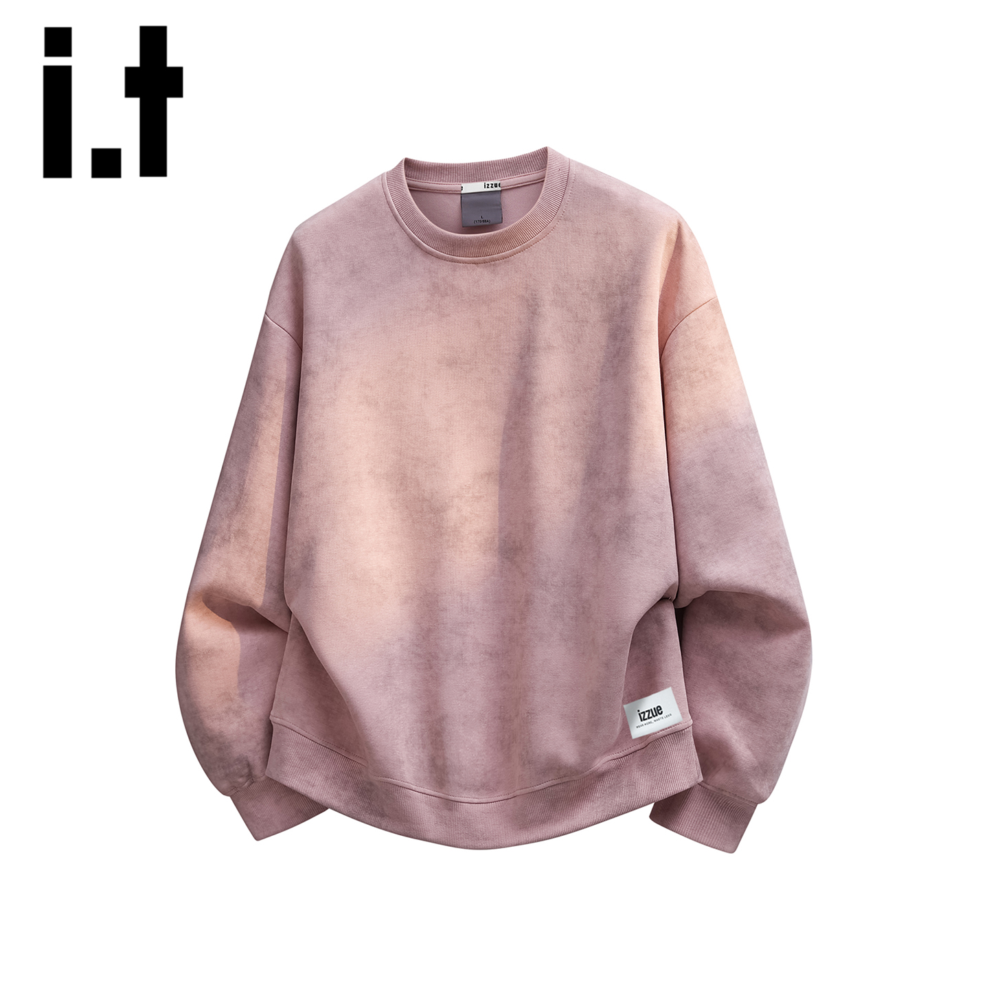 itizzue扎染设计感圆领卫衣男士