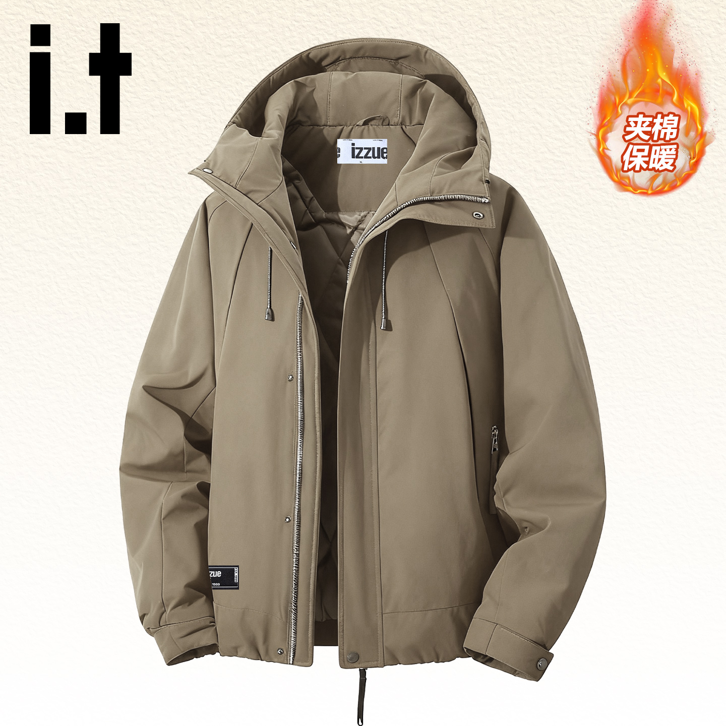 it棉服男美式复古工装外套