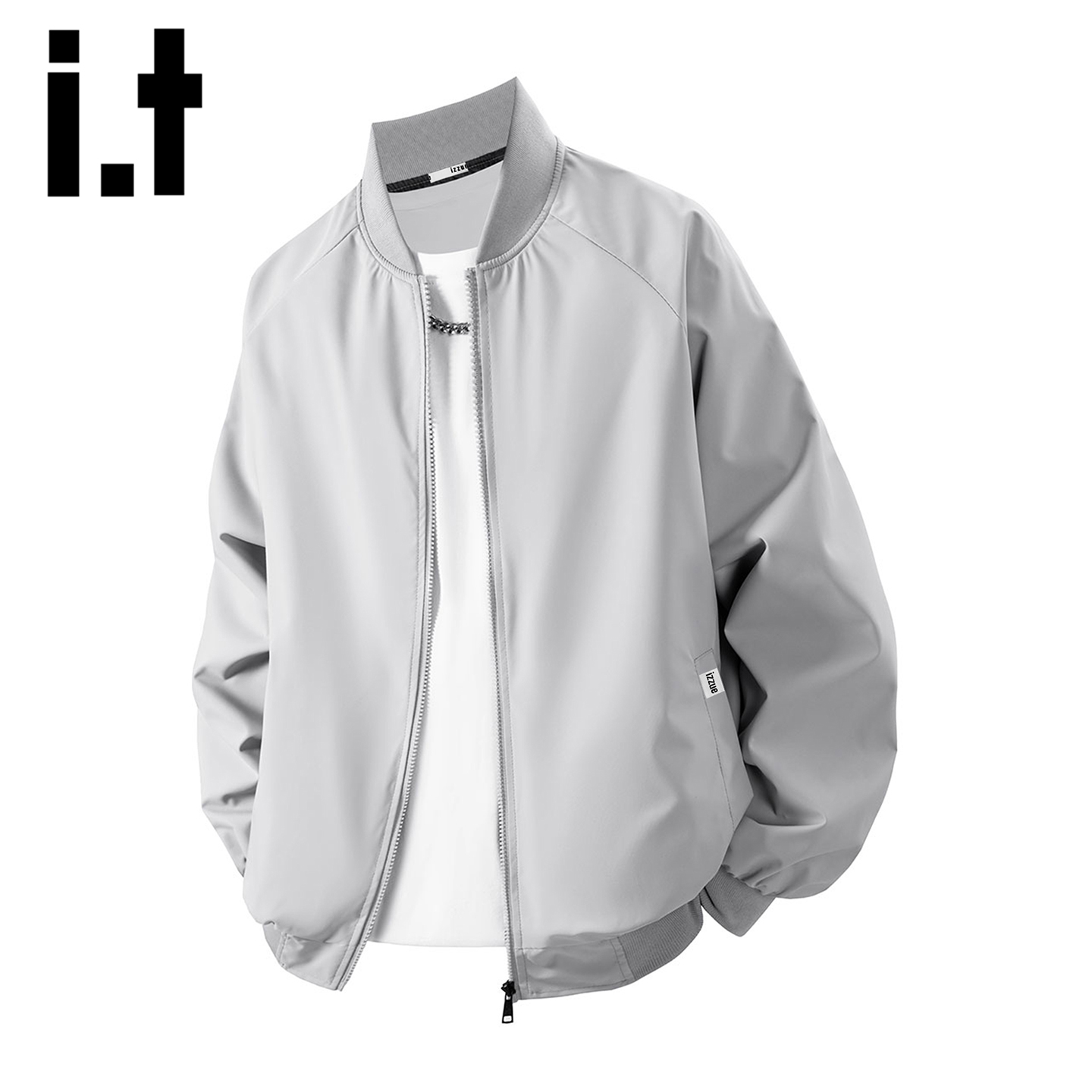 itizzue新款潮牌棒球领夹克男