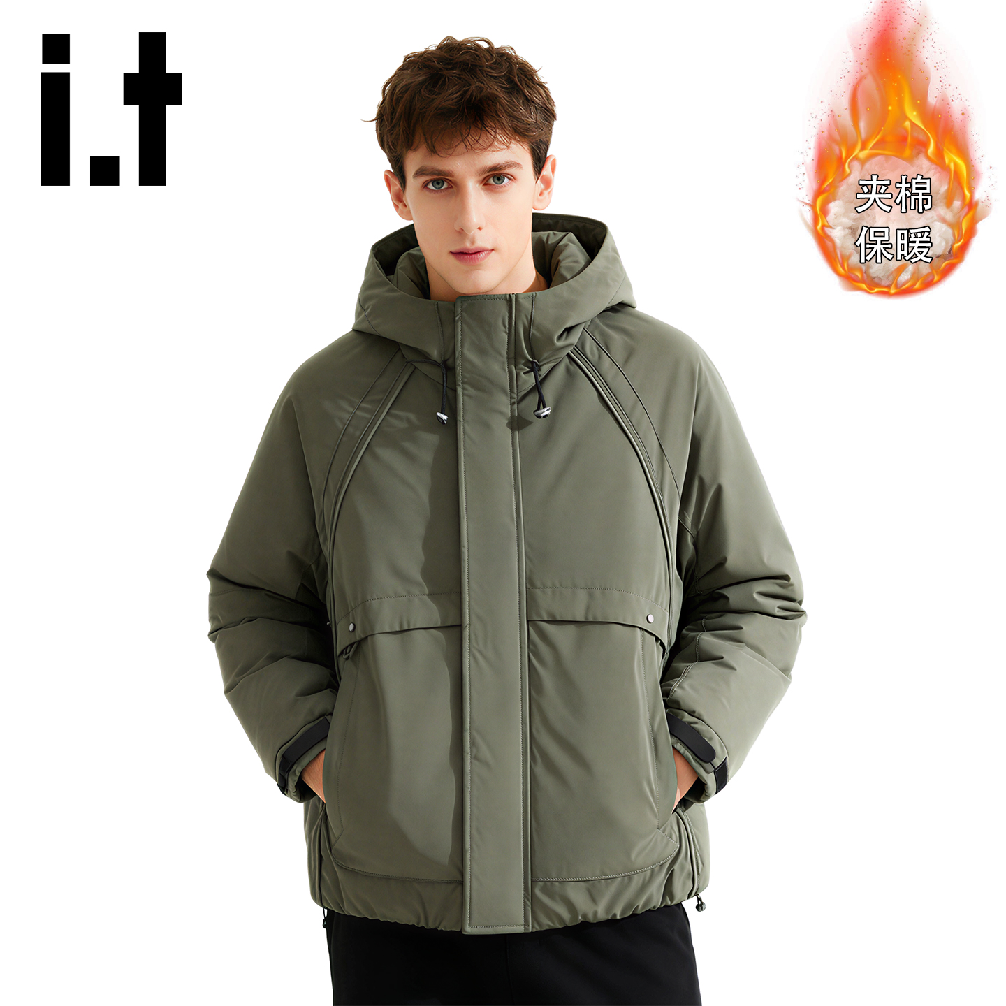 it棉服男冬季加厚保暖棉袄