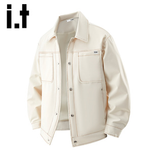 夹克男装 秋季 新款 休闲大码 翻领衬衫 潮牌时尚 外套男Y izzue工装