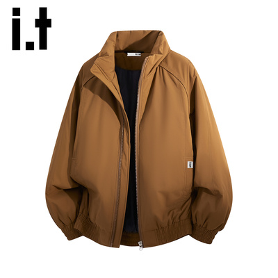 itizzue新款立领棉衣男装潮牌