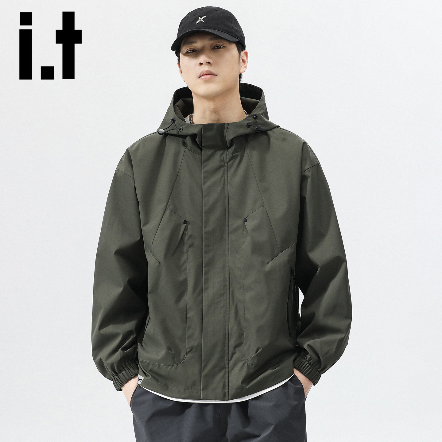 itizzue户外运动防风工装夹克