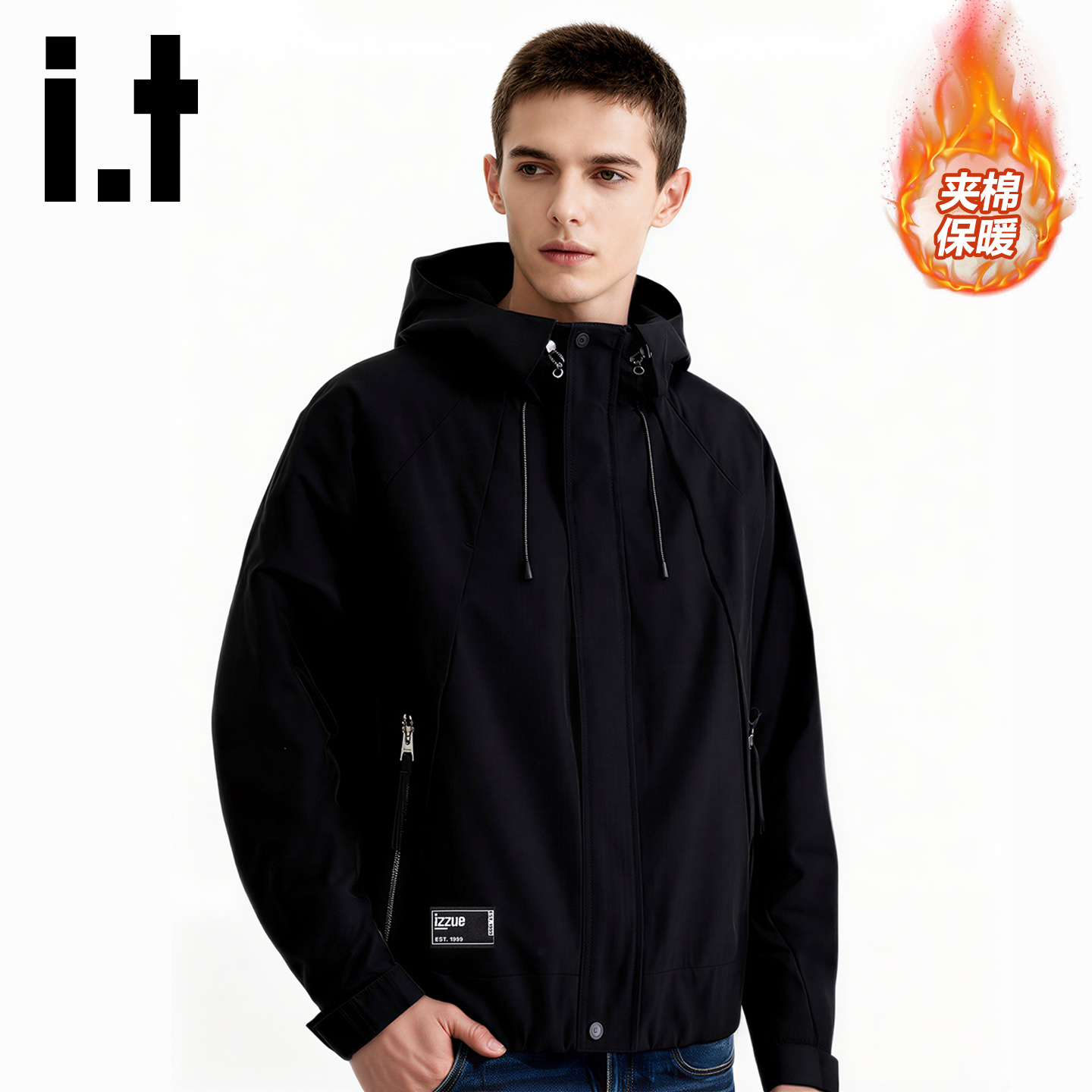 it棉服男官方高级感连帽外套