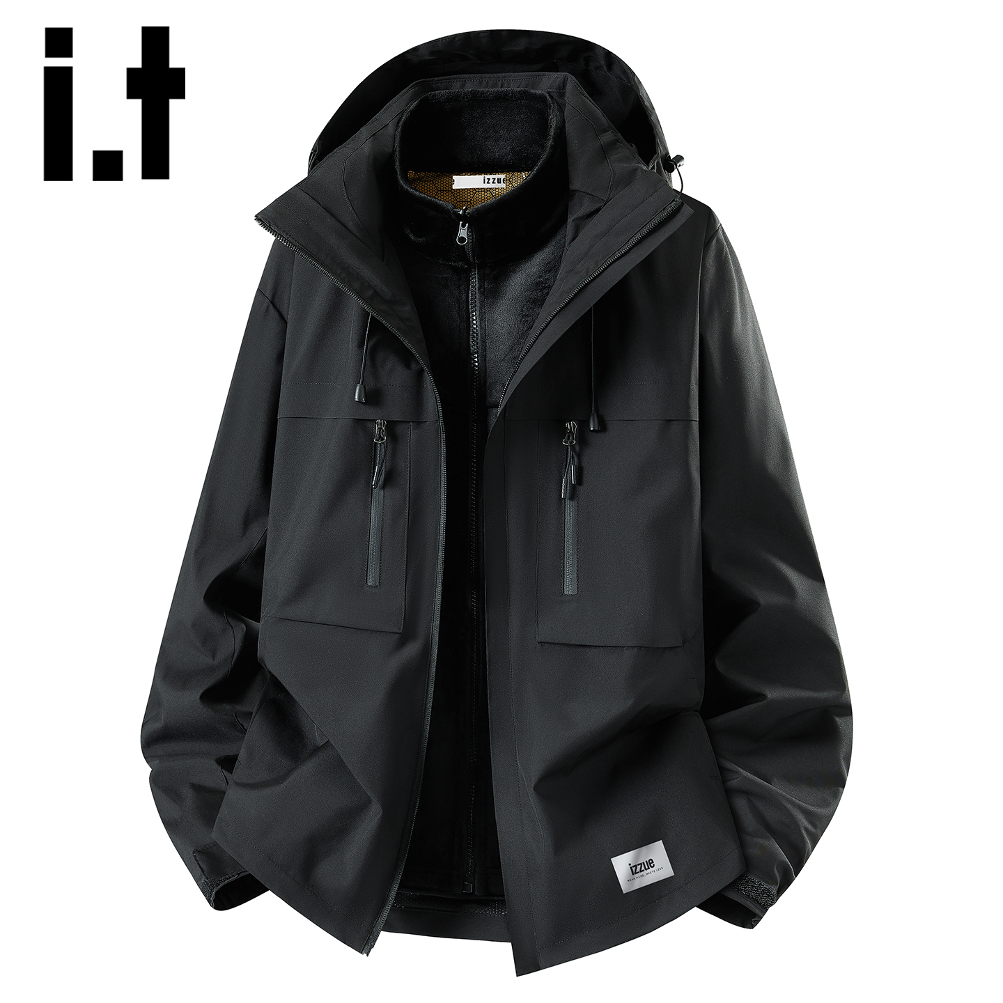 itizzue三合一冲锋外套男秋季