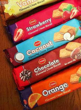 熊古屋PRAN牌夹心饼干90g孟加拉进口酥脆严选爆款香酥小零食