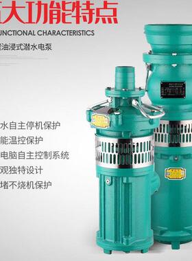 QY8D4-40/2-2..2整体潜水电泵 N40口径潜泵WUODOR水 油浸式潜水电