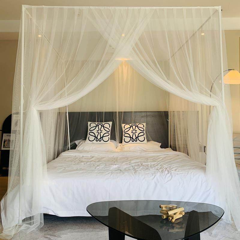 落地蚊帐QS-011601家用卧室拼接床老式无需式支架1.5.中床幔定制