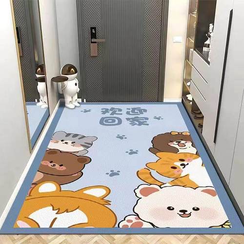 硅藻泥进门地垫入户门地垫吸水速干门口垫子耐磨耐脏地毯卡通门垫