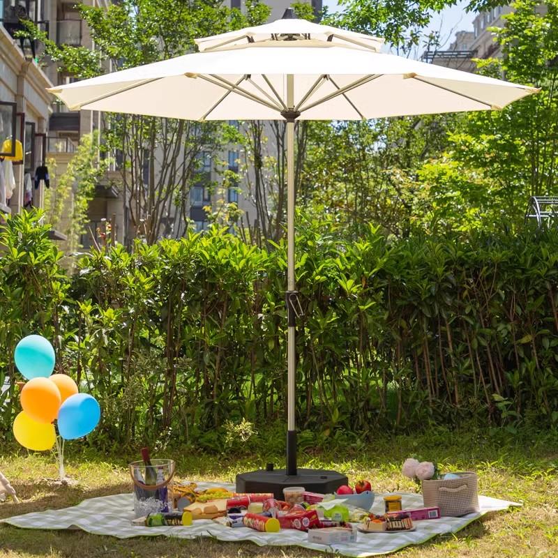 爱美特米兰铝中柱伞阳台户外庭院伞露台露天遮阳伞摆伞室外遮阳伞